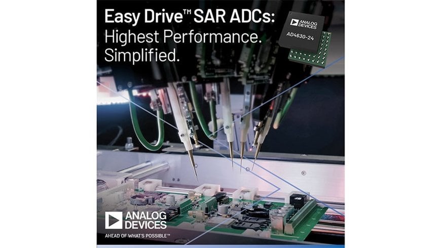 Analog Devices’ New Easy Drive™ SAR ADCs Simplify Design While Delivering Industry Leading Performance